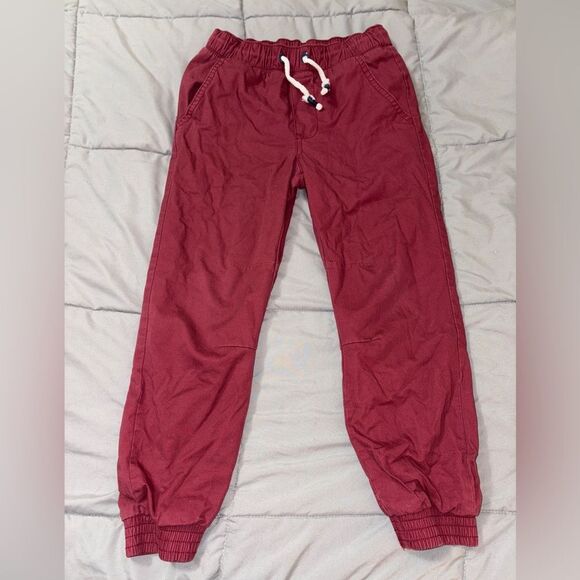 Boys size 6 lined burgundy cat & Jack pants with drawstring - Picture 1 of 3